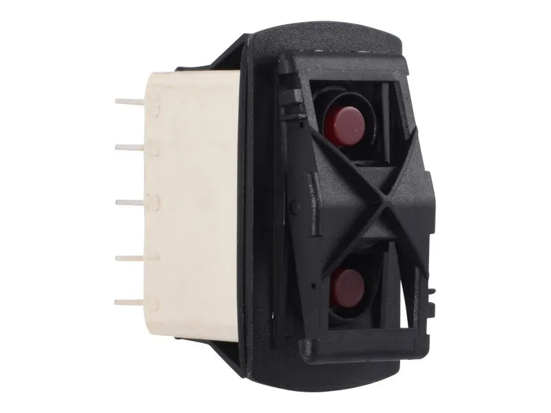 SWITCH,DPDT (RED ILL)