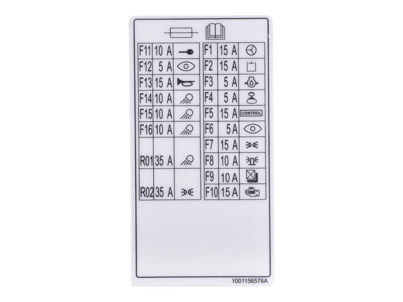 DECAL,FUSE COVER