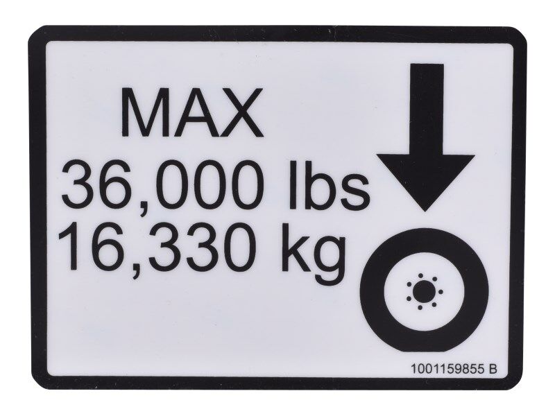 DECAL,MAX TIRE LOAD