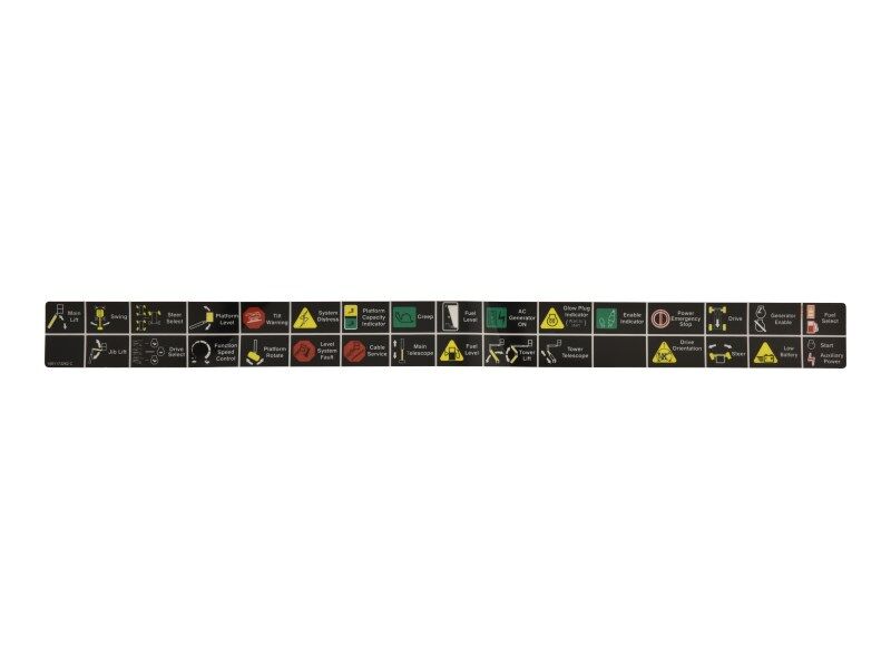 JLG¬® Console Box Icon Lengend Display Decal