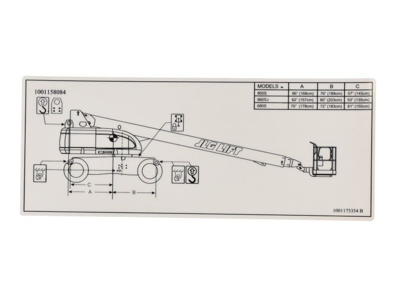 DECAL,LIFT DIAGRAM