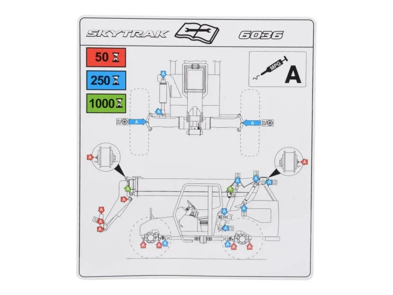 DECAL,LUBRICATION CHART 6036