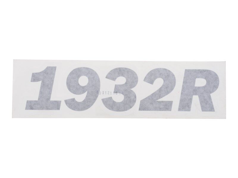 DECAL,MODEL NUMBER