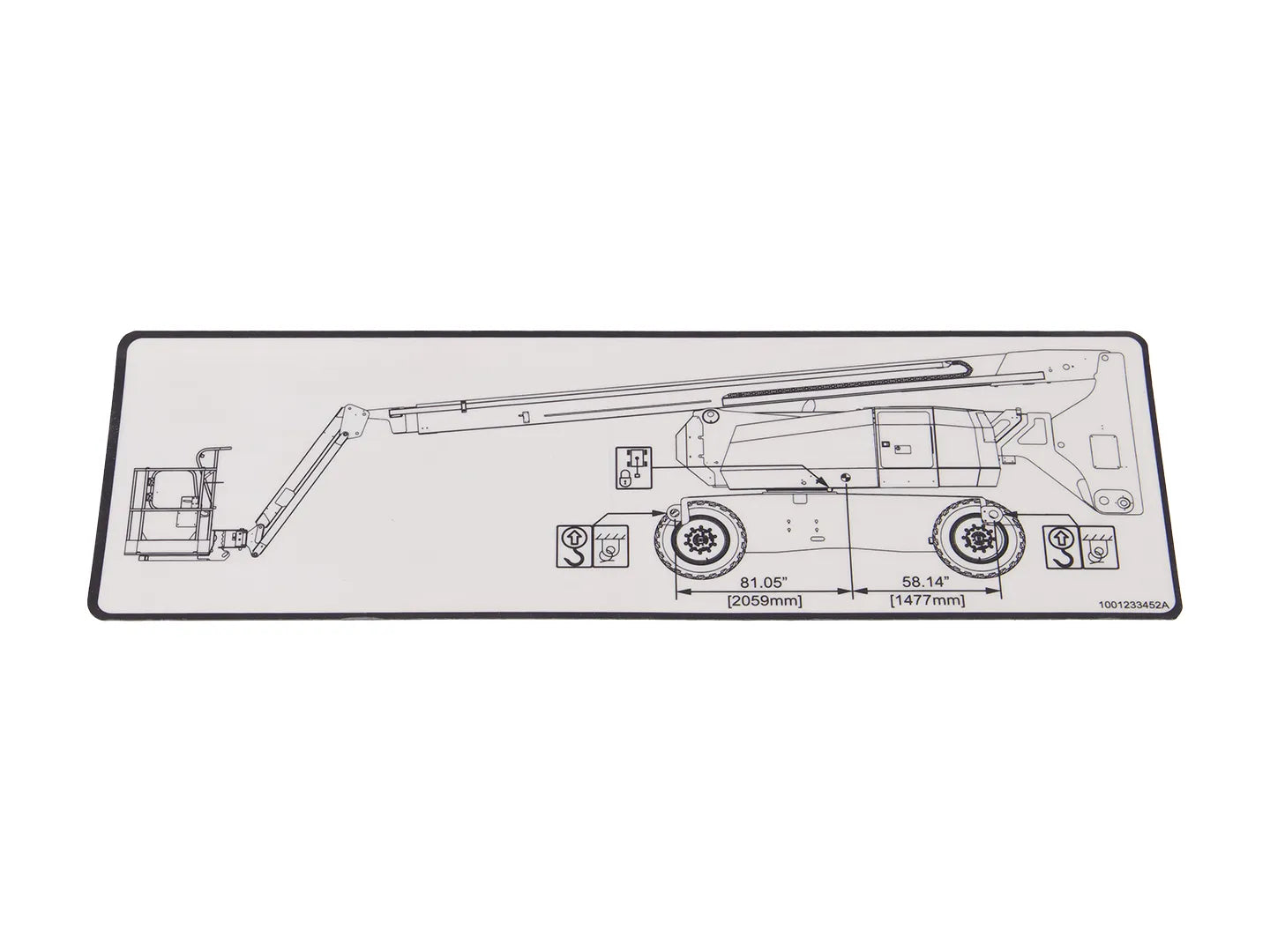 DECAL,LIFTING DIAGRAM (H800AJ)
