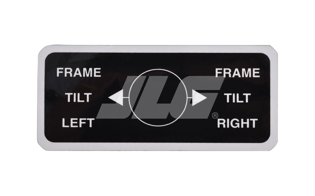 DECAL, FRAME TILT CONTROL
