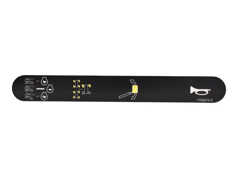 Console Box Decal (Speed, Steer, Jib, Horn)