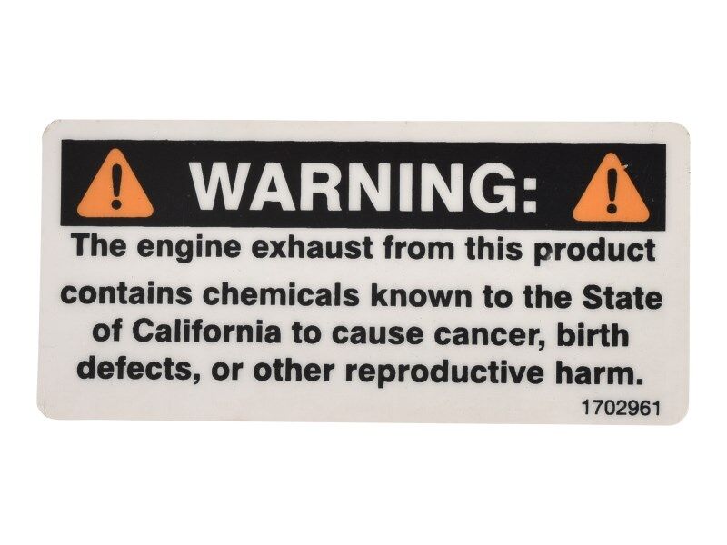 DECAL, WARNING PROP  65/GAS