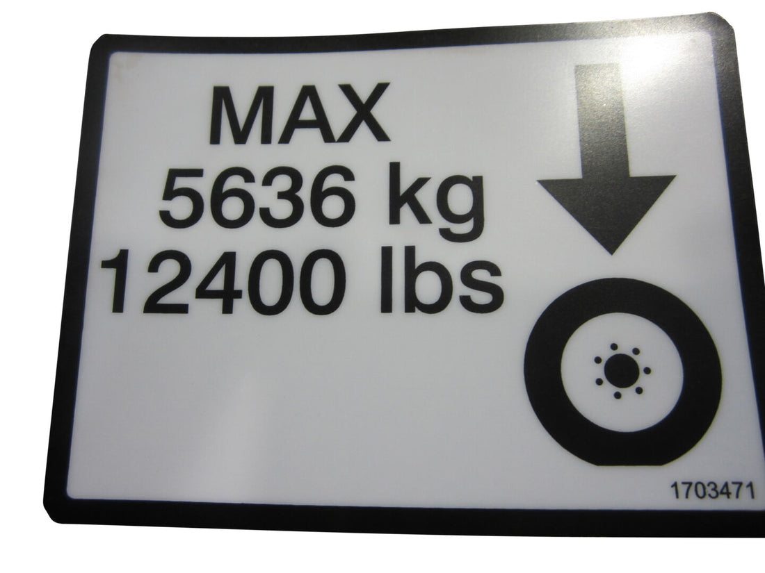 DECAL,MAX TIRE LOAD