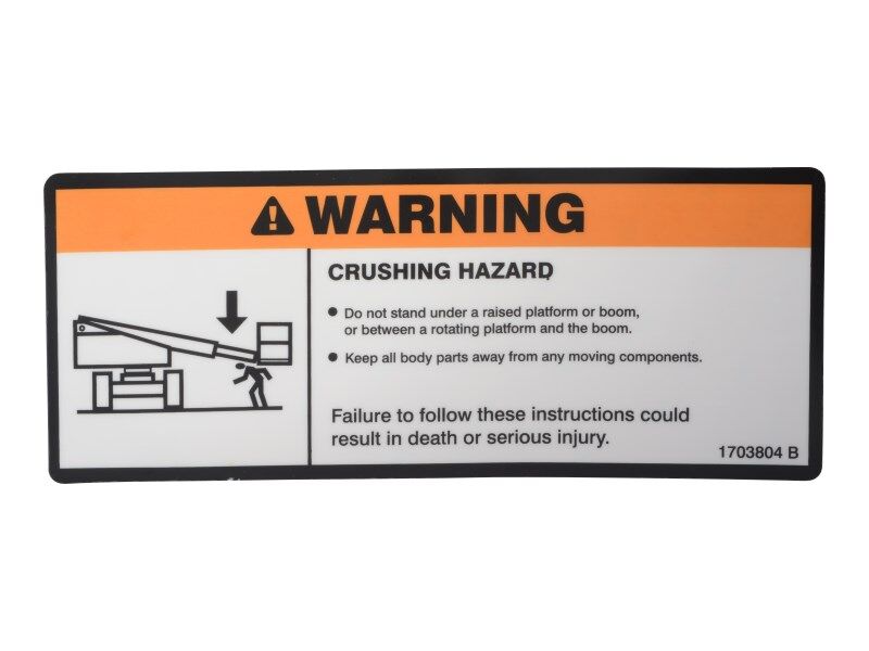 DECAL,WARNING CRUSHING
