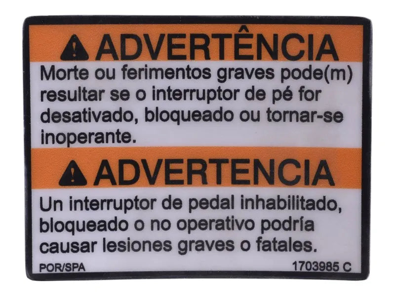 DECAL,FOOT SWITCH (LAT)