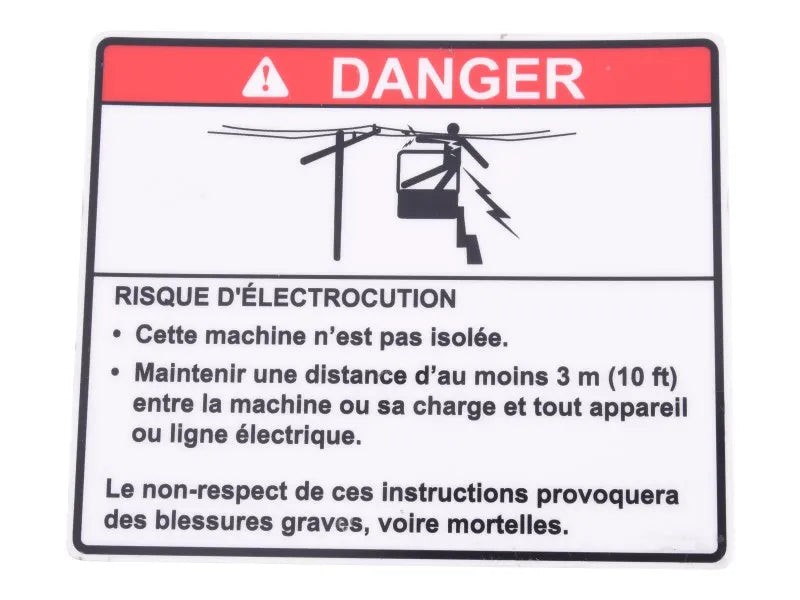 DECAL, ELECT. HAZARD(CAN FRE)