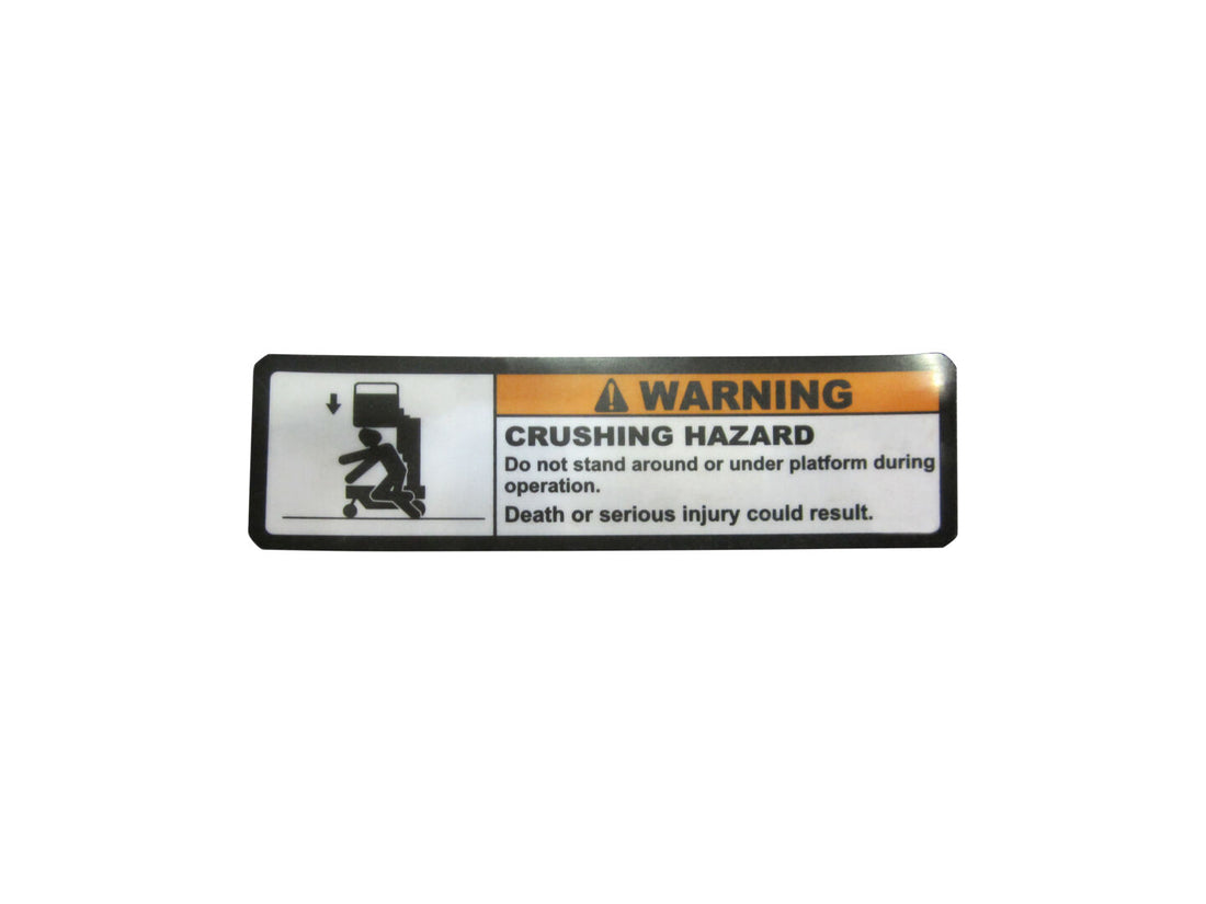DECAL, CRUSHING HAZARD