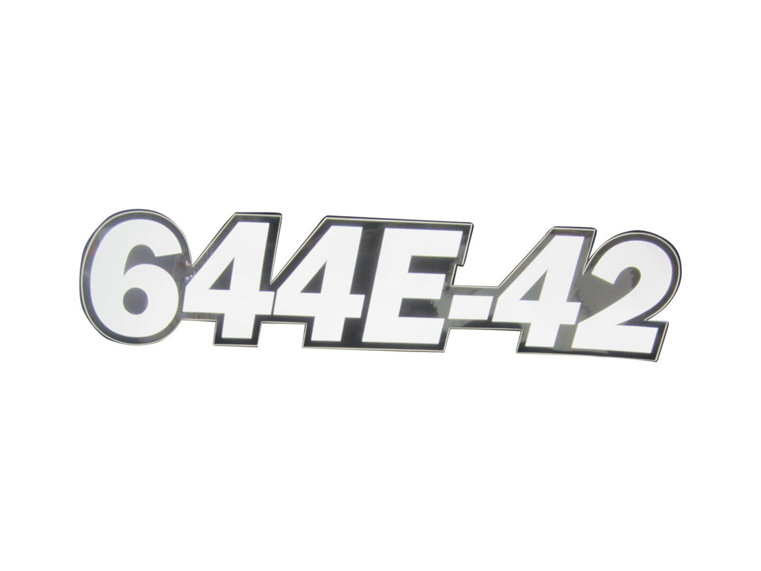 DECAL, 644E-42 MODEL NUMBER