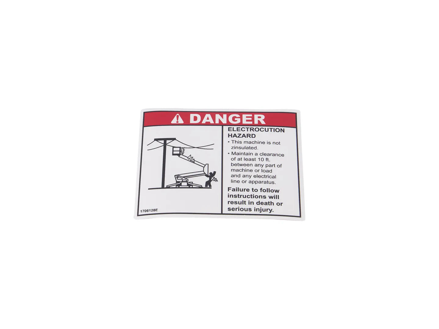 DECAL,DANGER ELECTROCUTION