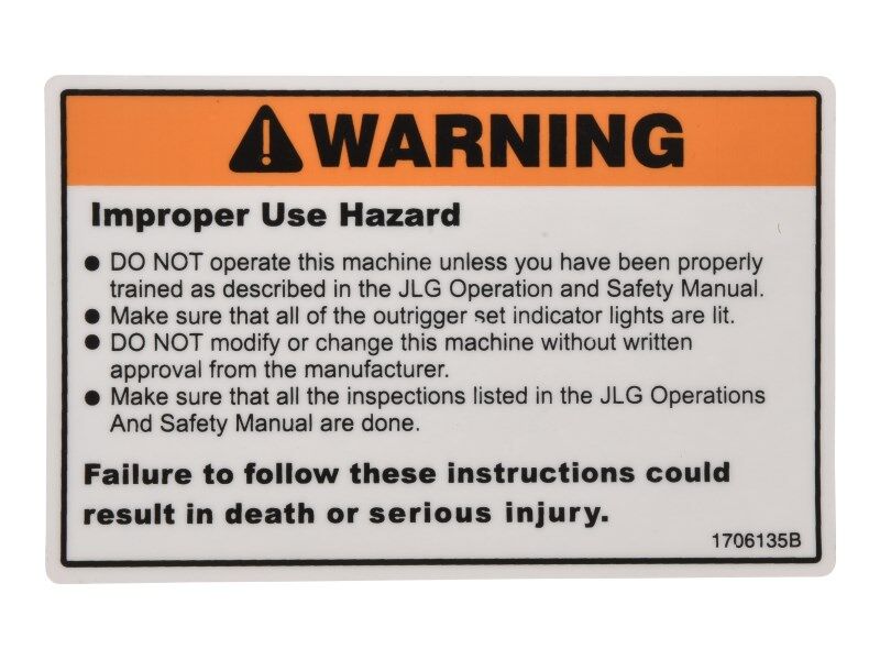 DECAL,WARNING INSPECTION – Skyworks LLC