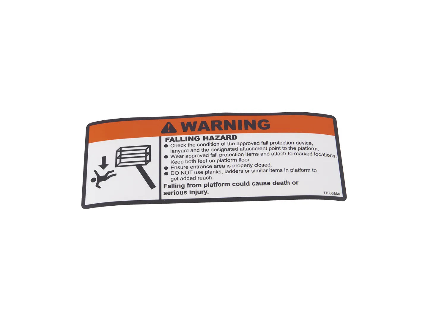 DECAL,FALL HAZARD