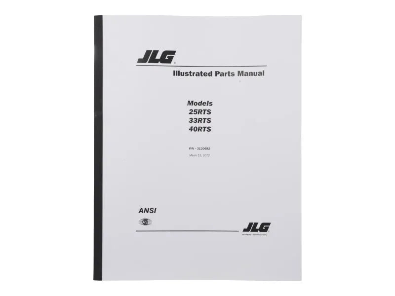 MANUAL, 25/33/40RTS PARTS