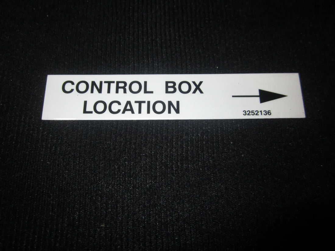 NAMEPLATE, CONT. BOX LOCATION