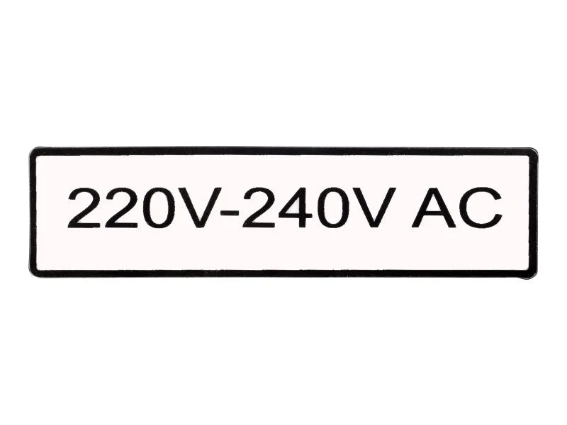 NAMEPLATE, 240V.