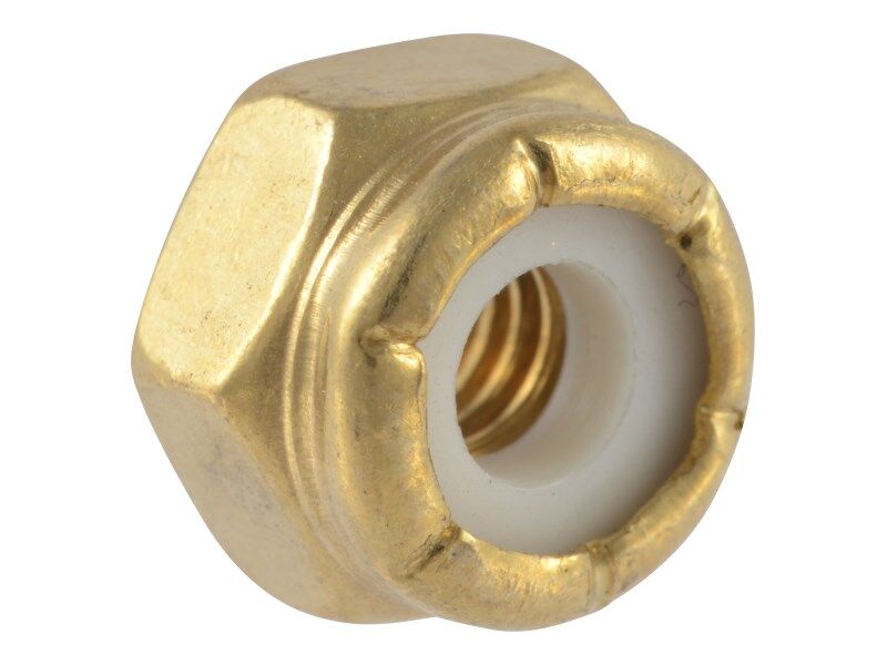 NUT-SPEC,  HEX LOCK 8-32 BRASS