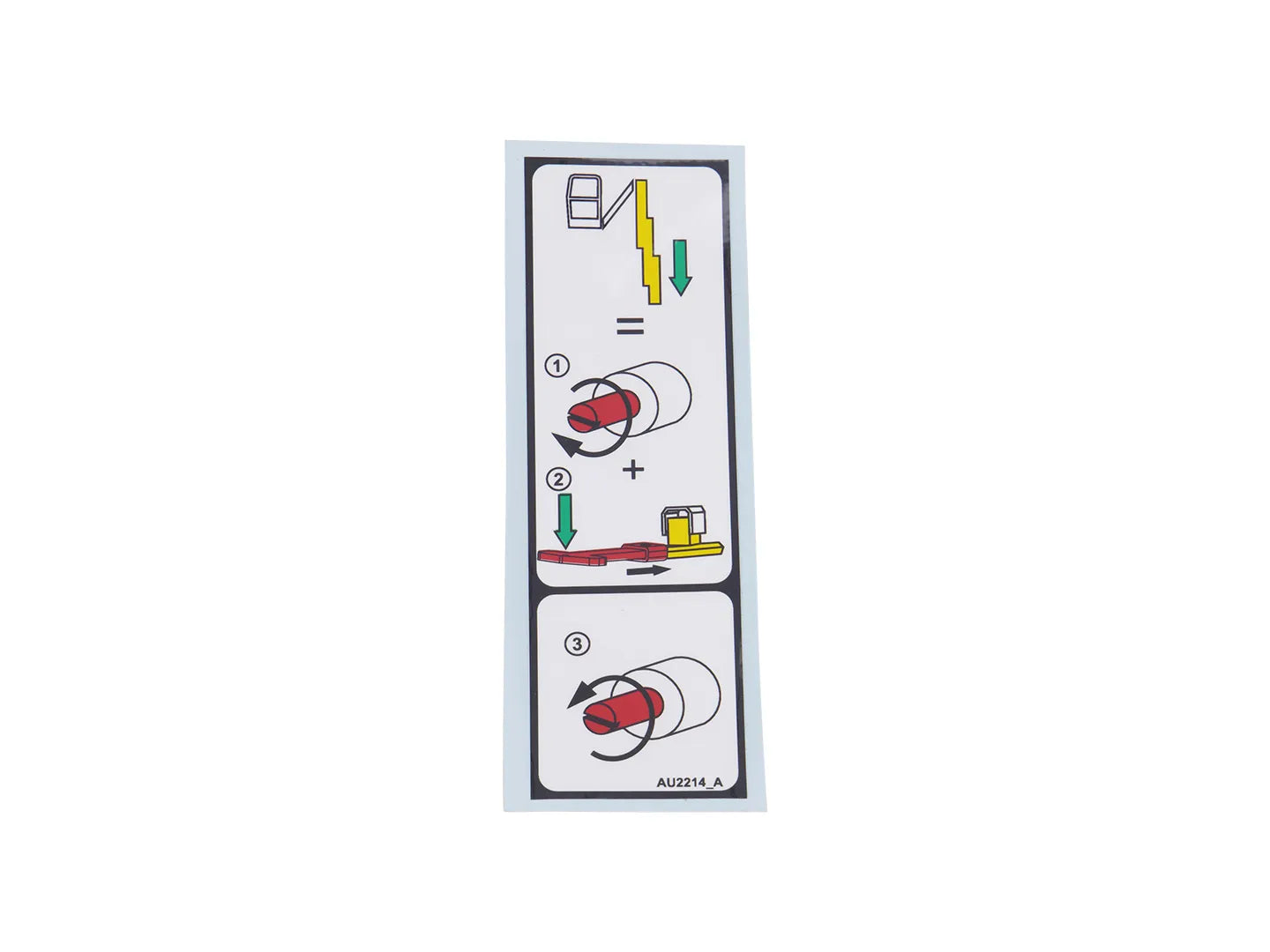 DECAL,MAST MANUAL DESCENT