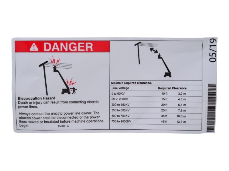 GN-DECAL, DANGER, ELECT HAZARD