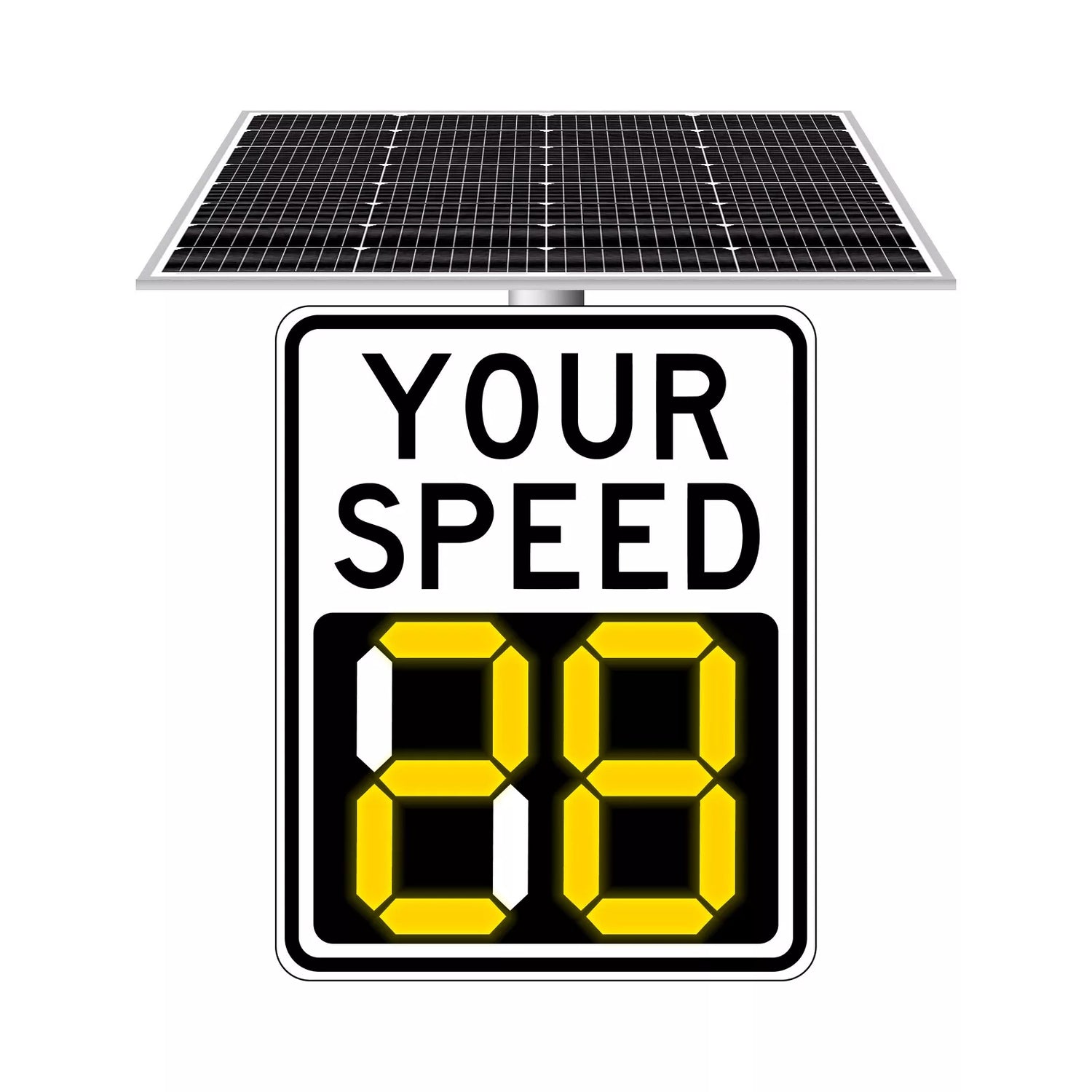 Radar board for rent, designed for real-time speed detection and display