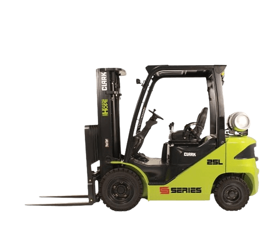 7,000lb Straight Mast Ind Forklift