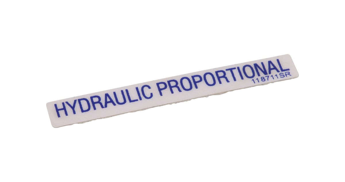 SJ-VL, HYDRAULIC PROP LABEL – Skyworks LLC