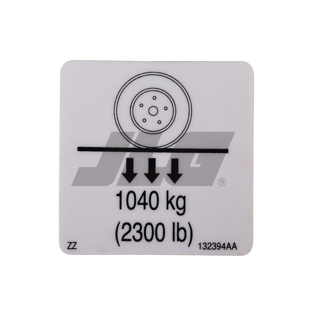 SJ-WHEEL LOAD LABEL – Skyworks LLC