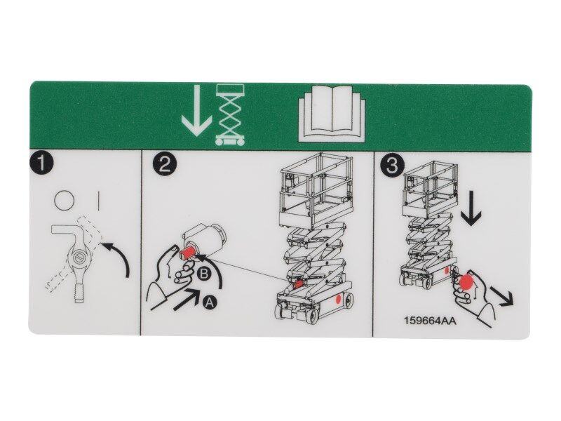 SJ-DECAL, EMERGENCY LOWERING