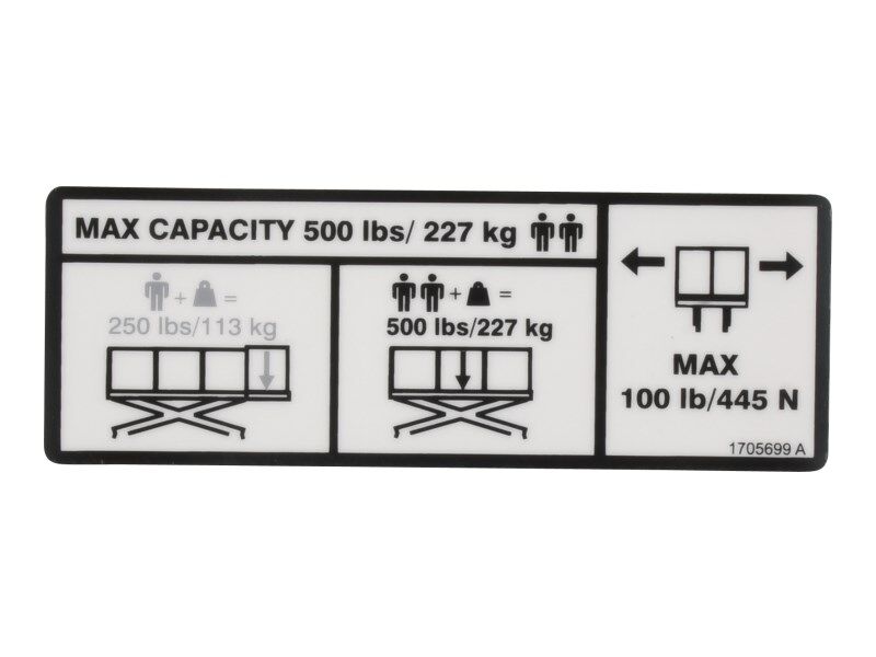 DECAL,MTB 500LB CAPACITY (1930