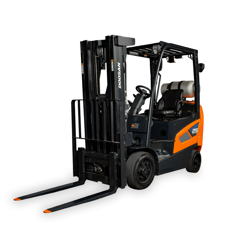 8,000lb Straight Mast Ind Forklift